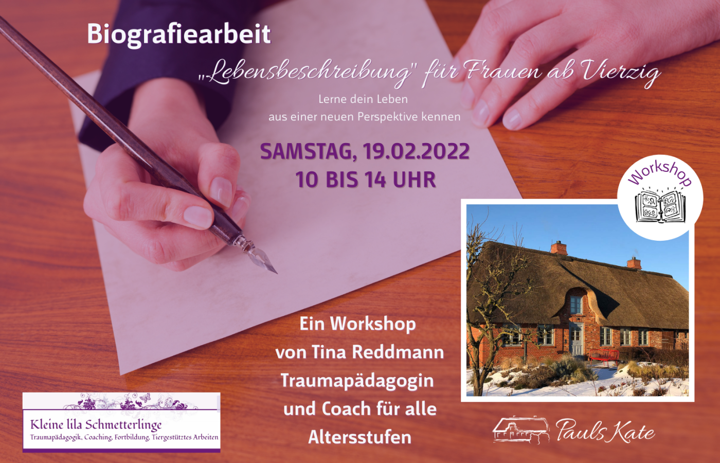 Workshop Tina Reddmann - Biografiearbeit für Frauen ab Vierzig