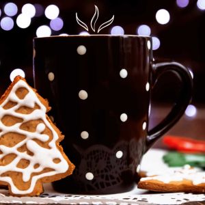 Kaffeetasse und Lebkuchen